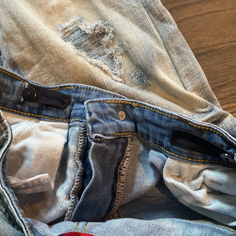 Haus of Jr distressed denim jeans size 12 - Picture 6 of 6